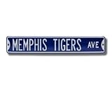 MEMPHIS TIGERS MEMPHIS TIGERS AVE AUTHENTIC METAL STREET SIGN (6 X 36)