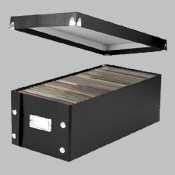 IDESNS01524 - Storage Box, DVD, Water Resistant, Holds 26, Black