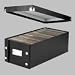 IDESNS01524 - Storage Box, DVD, Water Resistant, Holds 26, Black