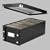 Snap-N-Store SNS01524 DVD Storage Boxes Holds up to 26 DVDs (Glossy Black with Chrome Accents)