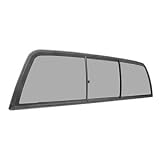 C.R. LAURENCE ECT1510LT CRL Perfect Fit Three-Panel Tri-Vent Slider with Light Gray Glass for 2005+ Toyota Tacoma