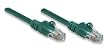 Intellinet, 18 inch (1.5 ft). CAT.5E UTP Patch ethernet Cable with Snagless Molded Boots, Green
