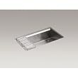 Kohler K-3673-NA 8 Degree Undermount Single-bowl Kitchen Sink with Bottom Basin