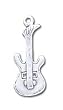 Guitar Solid Sterling Silver Charm
