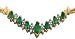 Marquise Emerald Pyramid Necklace in 14K Yellow Gold