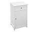 Kitchen & Housewares : White Bathroom/Bedroom Storage/Cupboard Drawer Cabinet