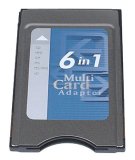 PremierTek 6-in-1 PCMCIA Card Adapter / Reader SM+ MS +MS Pro +SD + MMC + xD