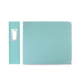  Linen 8x8 3-Ring Binder: Aquamarine