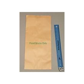 8 Litre Paper Kitchen Caddy liner 20 Pack - 100% Biodegradable & Compostable - FREE Delivery