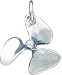 Sterling Silver 3D Antiqued Boat Propeller Charm