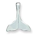 Sterling Silver Whale Tail Pendant with 20 inch Sterling Silver Chain