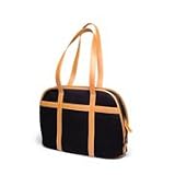 Bobara East End Tote Black Tan Leather