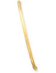14k Gold 3mm Polished and Satin Finish Bangle