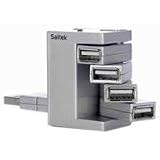 Saitek Flexible Smart Hub Silber HUB USB 4P 4 x USB-A/Buchse 1 x USB schwenkbar silber Saitek Flexible Smart Hub Silber HUB USB 4P 4 x USB-A/Buchse 1 x USB schwenkbar silber