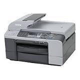 Brother MFC 5860CN - Multifunction ( fax / copier / printer / scanner ) - color - ink-jet - copying (up to): 22 ppm (mono) / 20 ppm (color) - printing (up to): 30 ppm (mono) / 25 ppm (color) - 350 sheets - 33.6 Kbps - USB, 10/100 Base-TX