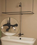 Strom Plumbing Wall Mount Shower Enclosure P0907Z Oil Rub Bronze