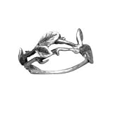Leaf Vine Design Oxidized Sterling Silver Ring – Nature Inspired Leaf Vine Design Oxidized Sterling Silver Ring – Nature Inspired