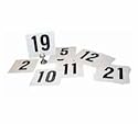 Plastic Table Numbers 1-25 Series - 4" X 3-3/4"