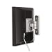 Bretford FPSM-W-0-AL Low-Profile - Mounting kit ( wall bracket, mounting plate ) for flat panel - aluminum, steel - mounting interface: 100 x 100 mm, 75 x 75 mm - wall-mountable