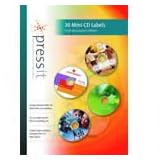 PressIT DVD/CD Label Packs - Mini (8cm) CD Labels (30)