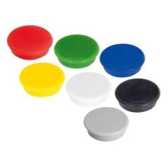 Haftmagnet 24mm wei� 10St.
