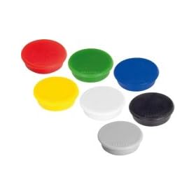 FRANKEN Haftmagnete Haftmagnet 24mm gelb 10St. CA. 300G HAFTKRAFT