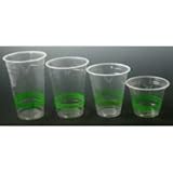 Eco Products Clear Corn Cold Cup with Green Stripe, 16 Ounce -- 1000 per case.