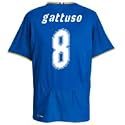 Italy Home Shirt 2008/10 with Gattuso 8 printing