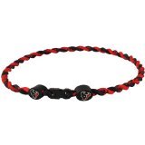 Houston Texans Titanium Twisted Tornado 21 inch Necklace