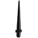 2 Gauge Black Uv Acrylic Straight Taper