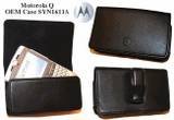OEM Verizon PDA Leather Pouch Case Clip Motorola Moto Q