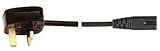 Review ICM  / FB04 Mains Lead, 3-Pin UK plug - calculator plug, 1.5m, black, b