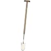 Draper Expert 44992 940 mm Stainless Steel Long T-Handled Trowel with FSC-Certified Ash Handle