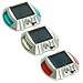 Solar Road Stud Driveway Pavement Deck Dock Red White & Blue LED Lights X 15 Pack
