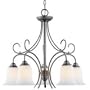 Five Light Chandelier, Pewter