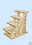 Beige 4 Steps Pet Dog Cat Step Stairs