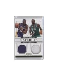 Trading Cards: Dwight Howard; Kevin Garnett #6/49 (Basketball Card) 2012-13 Panini National Treasures Matchups Materials #90