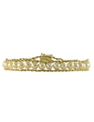 14K Freshwater Cultured Pearl Bracelet