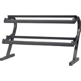 **Deluxe*2 Tier Dumbbell Rack Accommodates a Full Row of 5- To 50-lb., Solid Metal,... by
