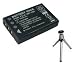Replacement Battery for Specific Digital Camera and Camcorder Models / Compatible with Fuji NP-120, Contax TVS Digital, Fujifilm FinePix F10, Mustek DV 12M, DV 5500, DV 9300, MDC 6500z, 450, 550, Pentax Optio 750, 750Z, MX, MX4, Ricoh Caplio 300G, 400G Wide and Battery models FujiFilm NP-120, Kyocera BP-1500S, Panasonic CGA103450, Panasonic CGA-E/101, Ricoh DB-43 - Includes Mini Tripod with Expandable Legs