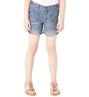 Pure Cotton Adjustable Waist Denim Shorts