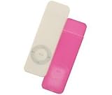 Electronics : GEAR4 2 Silicon cases JumpSuit Shuffle white and pink for iPod Shuffle 1G