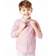 Autograph Pure Cotton Shirt with Bow Tie