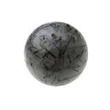 【天然石 パワーストーン】 ブラックルチルクォーツ 10mm 穴あき玉 オリジナルアイテム製作用 cenote-t0908