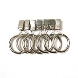 Review Factory Direct Drapes  / Nickel Decorator ''Ring Clips'' (7 Clips)