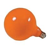 Adorama Jumbo Darkroom Safelight Bulb, 25 Watt Light Amber (OC) Filtered by