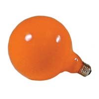 Adorama Jumbo Darkroom Safelight Bulb, 25 Watt Light Amber (OC) Filtered
