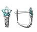 Flowering Aquamarine & CZ Star .925 Sterling Flowering Aquamarine & CZ Star .925 Sterling
