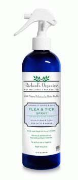 SynergyLabs Richard's Organics Natural Flea & Tick Spray, 12oz