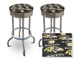 2 Baltimore Ravens NFL Football Themed Specialty / Custom Barstools Set